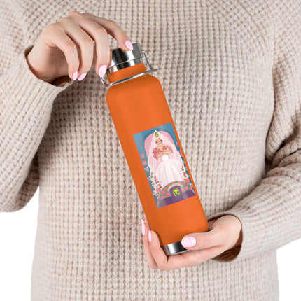 August & Peridot (from the Gem Series) by Sofia Chiostri Copper Vacuum Insulated Bottle, 22oz
