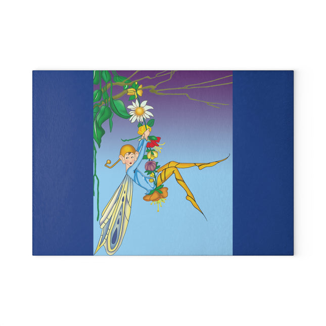 A Fairy's Delight Glass Cutting Board
