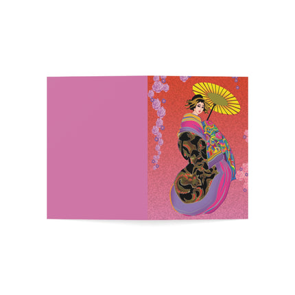 Enchanting Geisha Greeting Cards (1, 10, 30, and 50pcs)