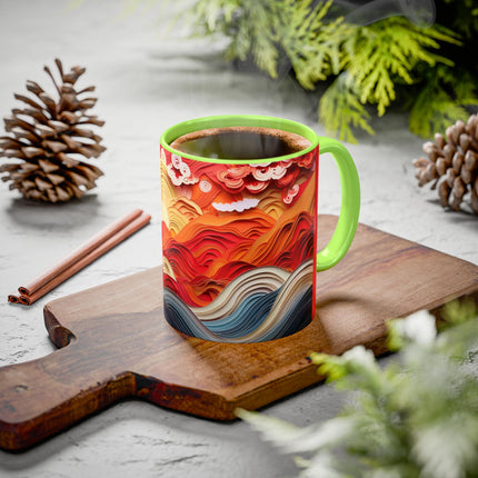 Vibrant Sunrise Sky Colorful Mugs (11oz, 15oz)