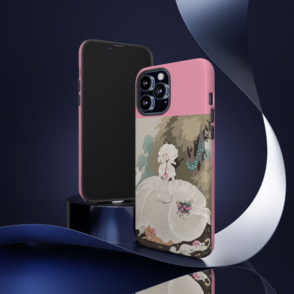 Rococo Garden Reader Phone Case – Whimsical Elegance & Timeless Charm
