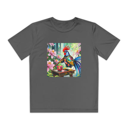 Cyberpunk Rooster Youth Competitor Tee