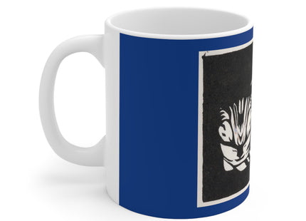 December (Cat Lying) by Anna Julia de Graag Ceramic Mug 11oz
