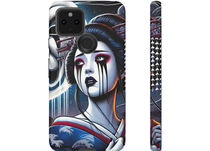 Geisha’s Black Ink Tears Phone Cases