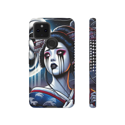 Geisha’s Black Ink Tears Phone Cases