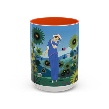 The Secret Language Of Flowers Colorful Mugs – Art Deco Botanical Elegance