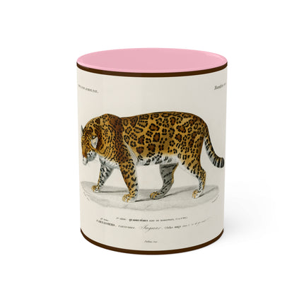 Jaguar by Charles Dessalines D' Orbigny Colorful Mugs, 11oz