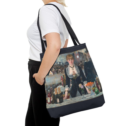 A Bar at the Folies-Bergère by Edouard Manet Tote Bag (AOP)