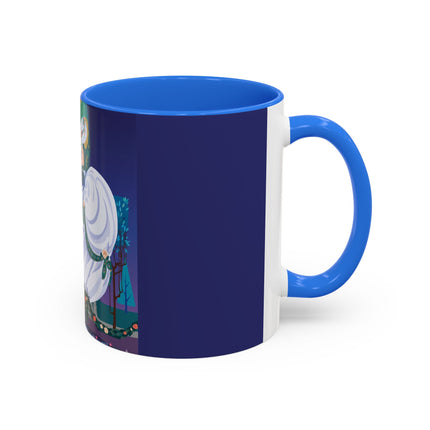 Moonlit Garden Waltz Colorful Mug (11oz, 15oz) – Rococo Romance, Garden Elegance & Enchanted Dance