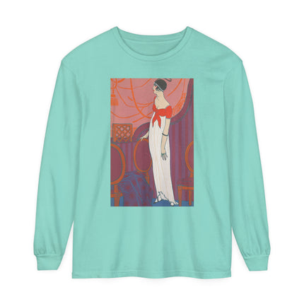 L’Entracte by Georges Lepape Garment-dyed Long Sleeve T-Shirt