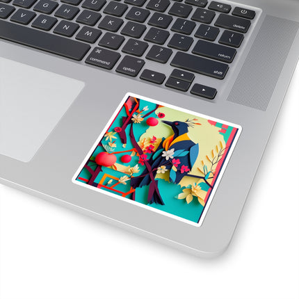 Curious Crow Kiss-Cut Stickers (4 Sizes)