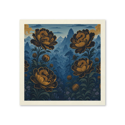 🐉🌸 The Golden Dragon Lotus Garden Napkins – Enchanted Oriental Elegance