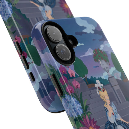 🦚🌸 The Peacock Garden Terrace Phone Case – Art Deco Floral Elegance