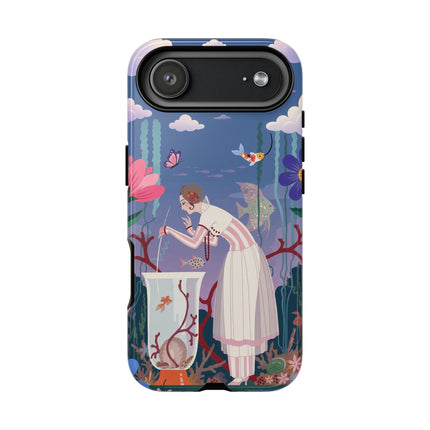 🐠🌸 The Enchanted Aquarium Garden Phone Case – Art Deco Underwater Fantasy