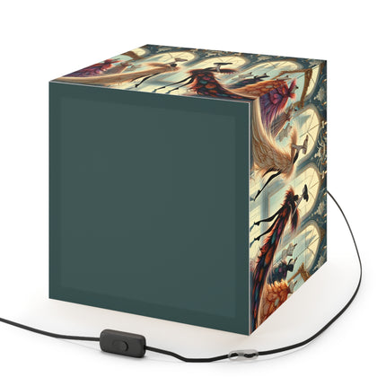 🧚👗 The Couture & Wings Light Cube Lamp – Fairy Fashion & Enchanted Glamour