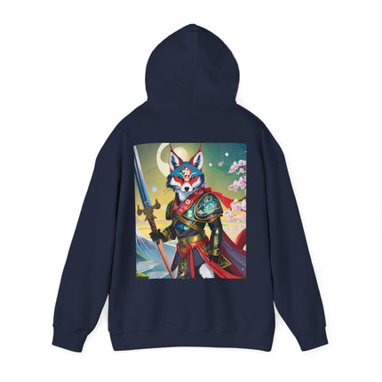 Cyberpunk Samurai Fox – Heavy Blend™ Hooded Sweatshirt