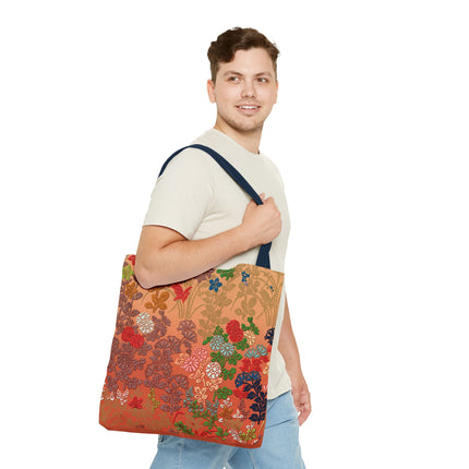 Japanese Flower Pattern by G.A. Audsley Tote Bag (AOP)