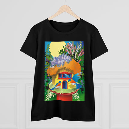 Birdhouse Haven Women's Midweight Cotton Tee