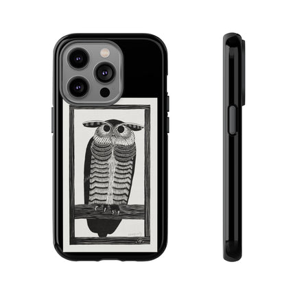 Horned Owl by Samuel Jessurun de Mesquita Phone Cases