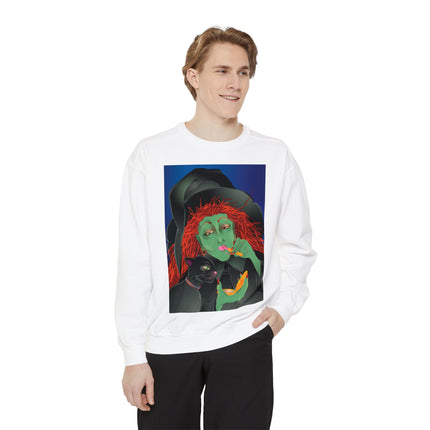 Mirror, Mirror A Witch's Touch Unisex Garment-Dyed Sweatshirt