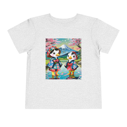 Rainy Day Ducks Toddler Short Sleeve Tee