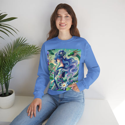 Fairy of the Koi Pond Heavy Blend™ Crewneck Sweatshirt