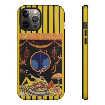 Falbalas et fanfreluches La paresse (Laziness) by George Barbier Phone Cases