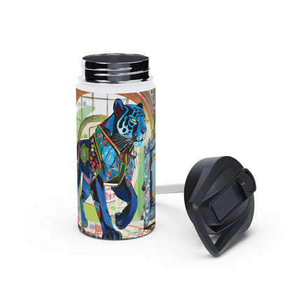 Cyber Panther's Hunt Stainless Steel Water Bottle