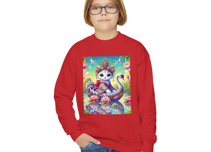 Geisha Kitten’s River Voyage Youth Crewneck Sweatshirt