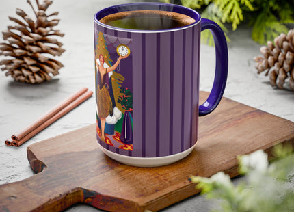 Countdown to Christmas Elegance Colorful Mugs (11oz, 15oz)