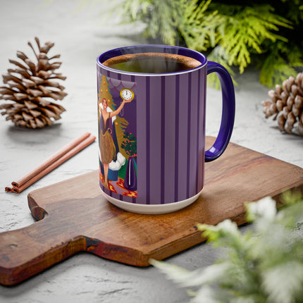 Countdown to Christmas Elegance Colorful Mugs (11oz, 15oz)
