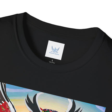 Cyberpunk Samurai Owl Softstyle T-Shirt
