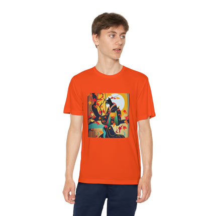 Black Cat in Kimono Youth Competitor Tee
