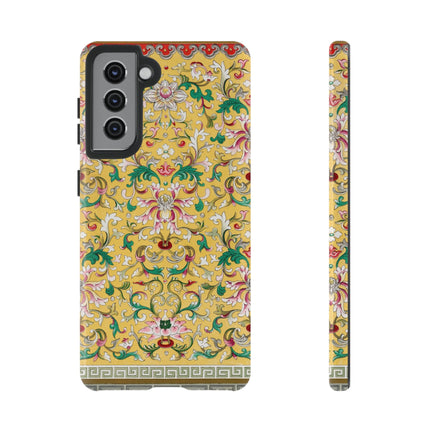 Yellow Botanical Pattern by Owen Jones Phone Cases