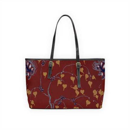 Art Nouveau Flower Pattern by Émile-Alain Séguy PU Leather Shoulder Bag