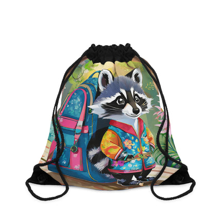 Baby Racoon Drawstring Bag