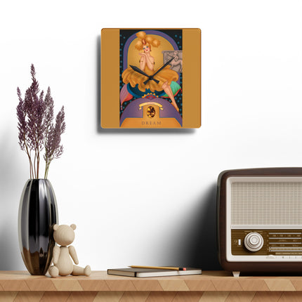 November & Topaz Zodiac Acrylic Wall Clock