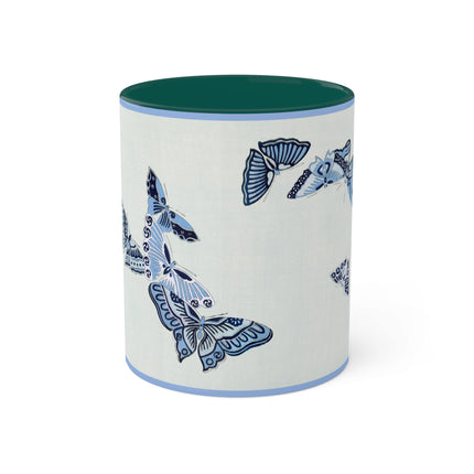 One Thousand Butterflies by Kamisaka Sekka Colorful Mugs, 11oz