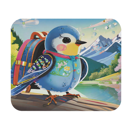 Baby Bluebird Mouse Pad, Rectangle