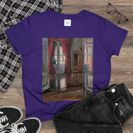 View into an Apartment by Egon Schiele Women's Midweight Cotton Tee