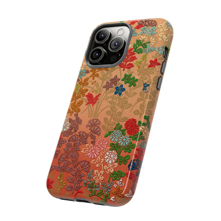 Ornamental Japanese Flower Pattern Phone Cases