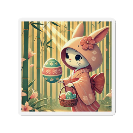 Geisha Kitten’s Easter Die-Cut Magnets (5 Sizes)