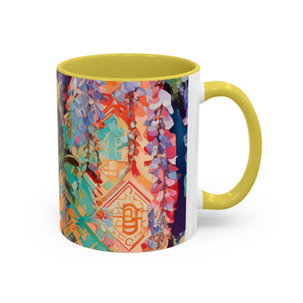 Golden Wisteria Symphony Colorful Mugs (11oz, 15oz)