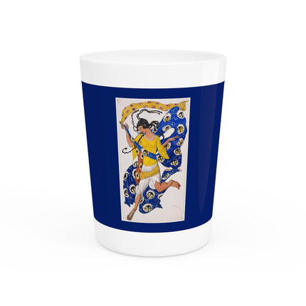 The Butterfly (Costume Design for Anna Pavlova) by Leon Bakst Ceramic Shot Glass