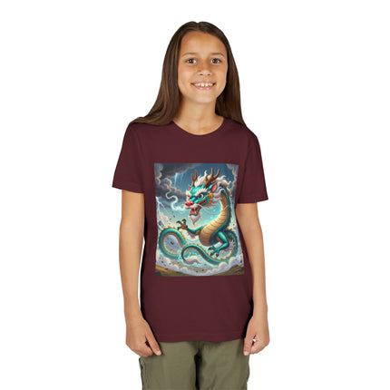 Tibetan Dragon in Battle Youth Short Sleeve Tee