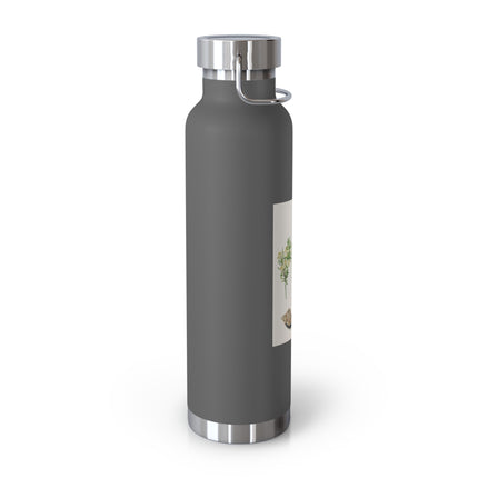 Tulip, Branches of Myrtle, and Shells by Maria Sibylla Merian Copper Vacuum Insulated Bottle, 22oz