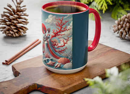 Ladies by the Quiet Sea Colorful Mugs (11oz, 15oz)