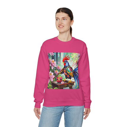 Cyberpunk Rooster Unisex Heavy Blend™ Crewneck Sweatshirt