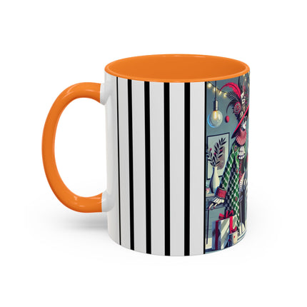 Whimsical Christmas Tea Party Colorful Mugs (11oz, 15oz)