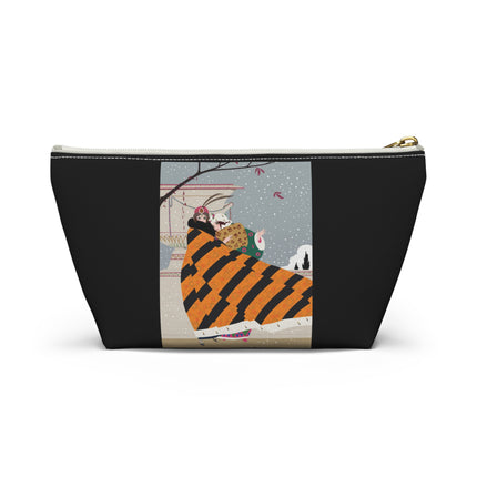 Snowfall Courtesan Cosmetic Bag – Whimsical Winter Elegance
